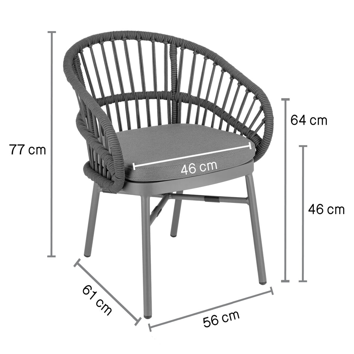 Cadeira Ophelia Corda Náutica Promoção