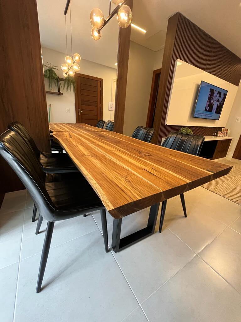 Mesa de jantar Teca 6 a 10 Lugares